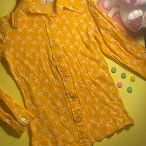 Vintage Blouse - Yellow w/ stars ✨